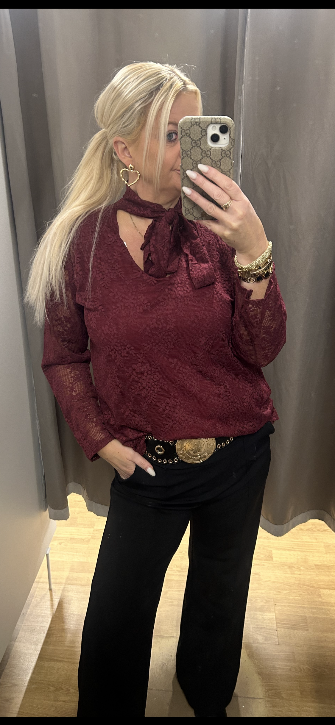 Blúndutoppar margir litir