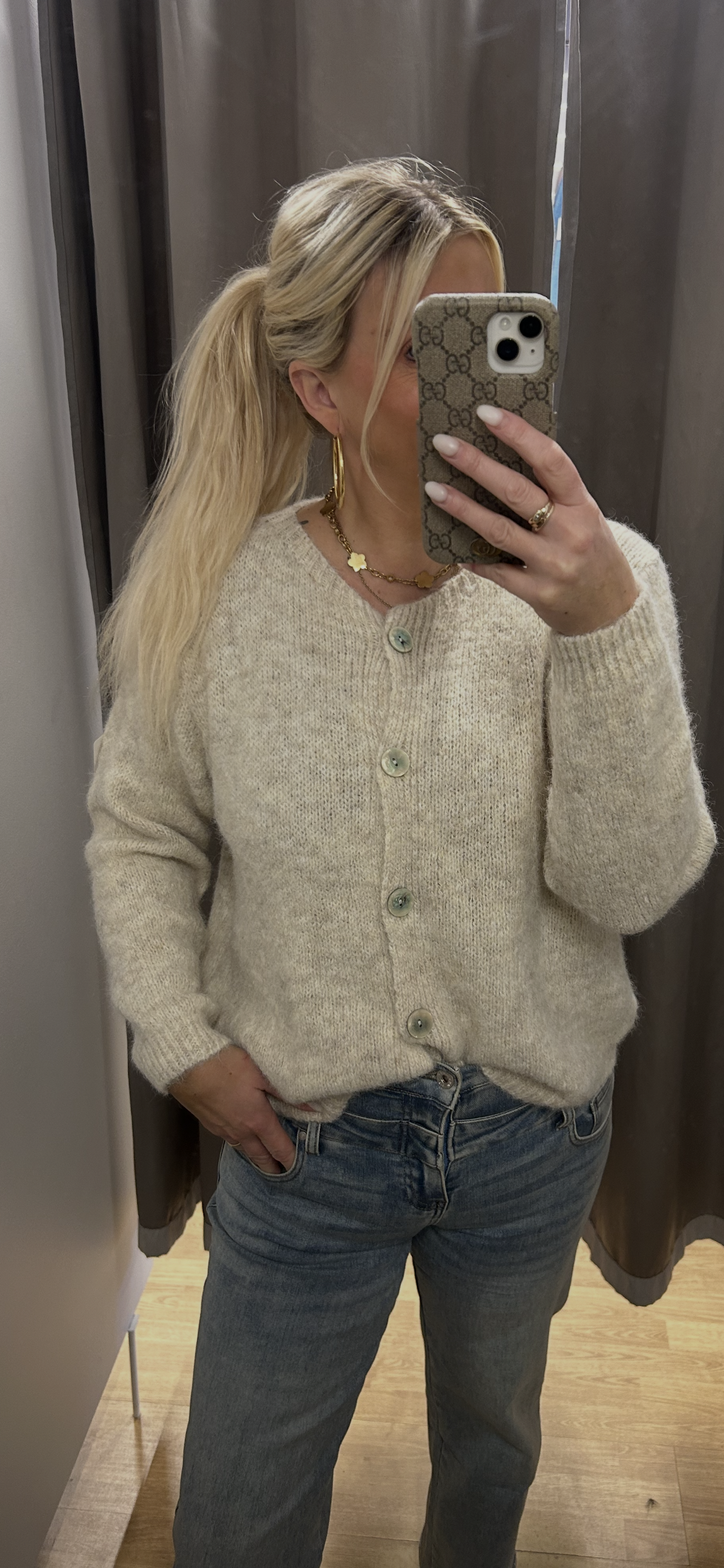 Hneptar peysur tveir litir