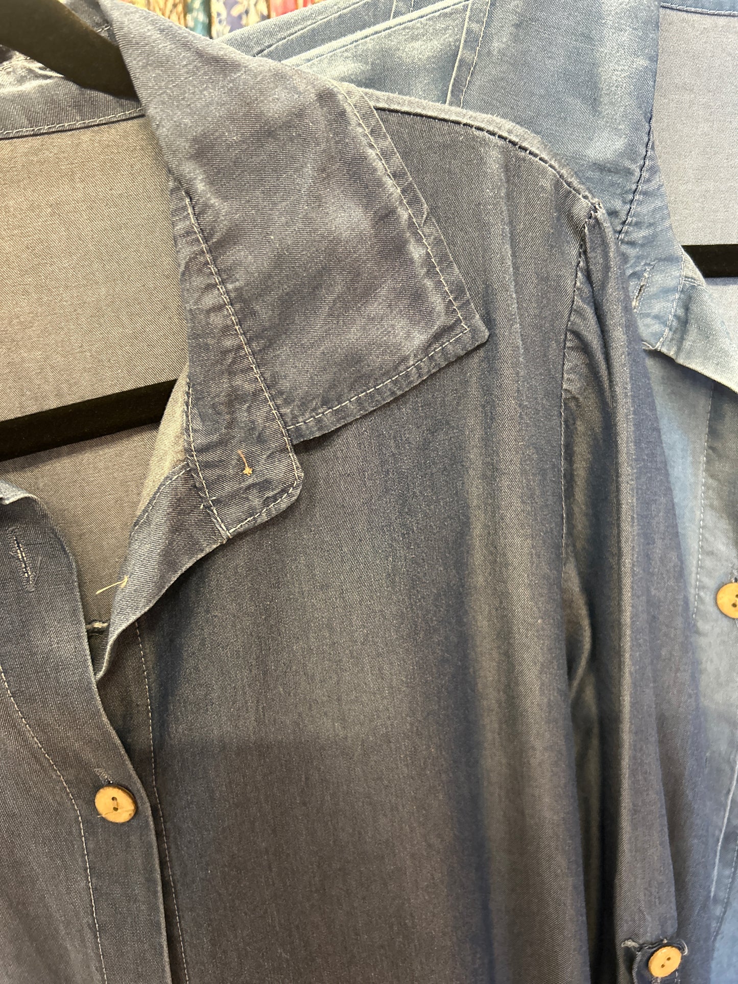 Þunn gallaskyrta/ tveir litir