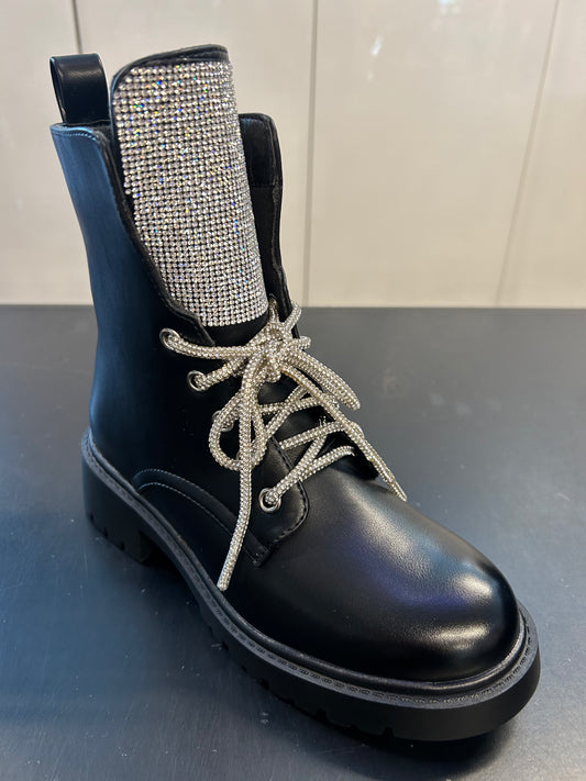 Pleður bling skór