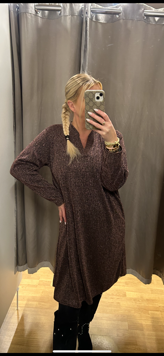 Glimmer kjólar stærri stærð