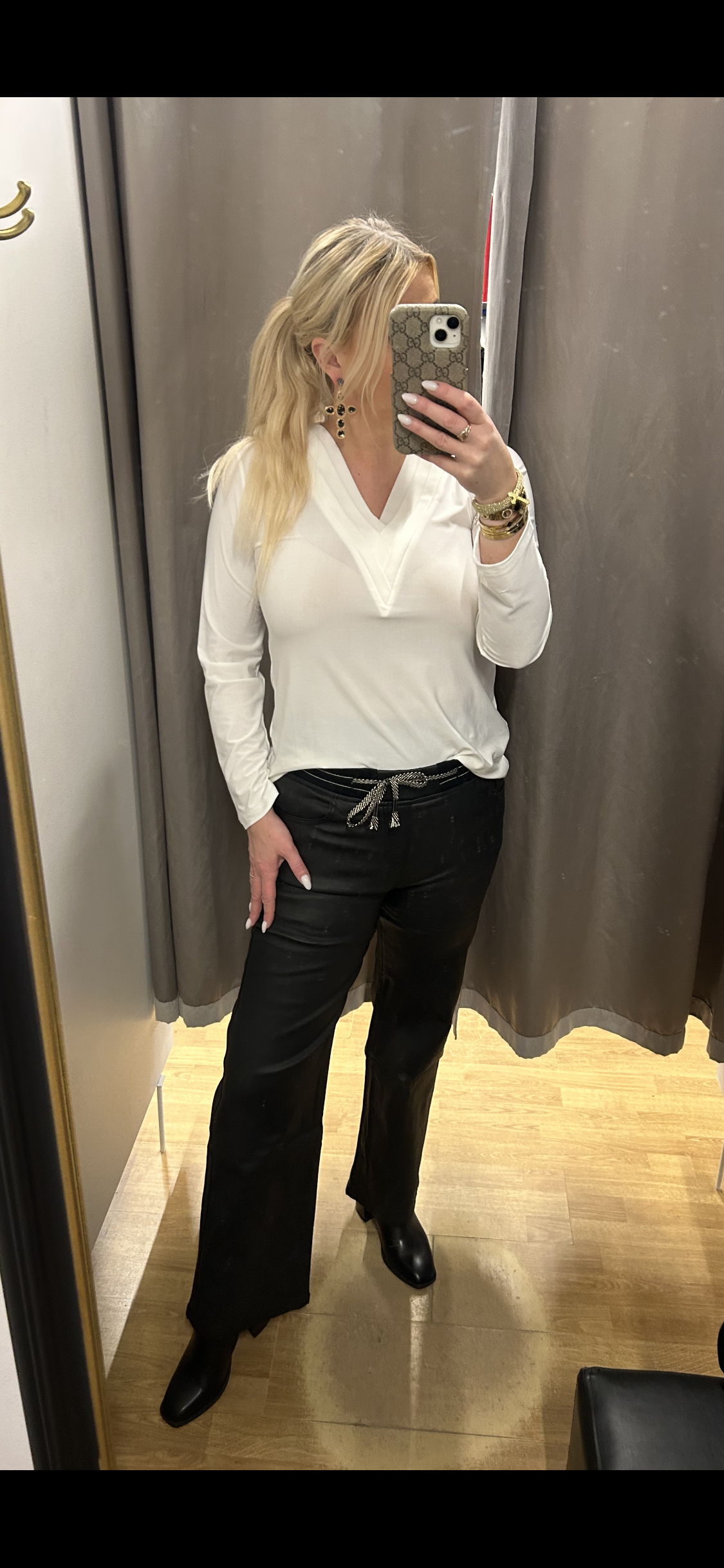 Pleðurbuxur þrír litir