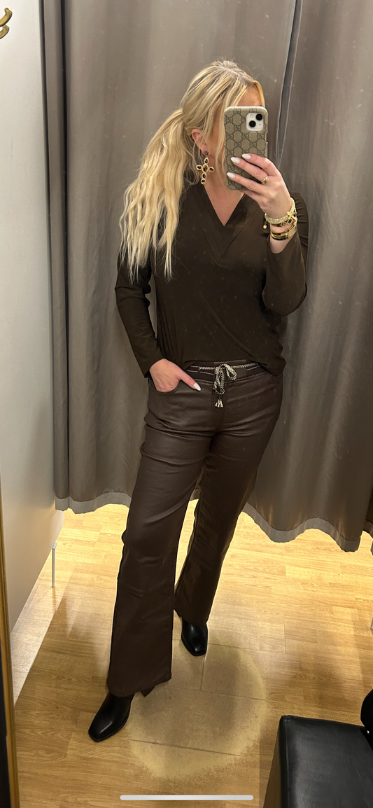 Pleðurbuxur þrír litir