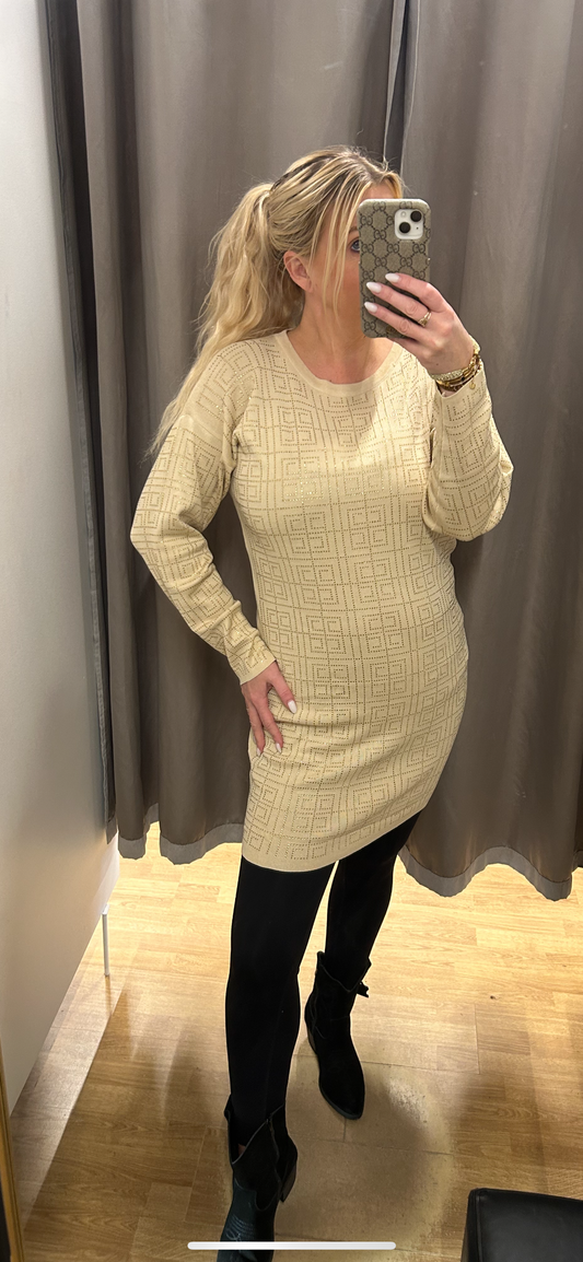 Síðar peysur með steinum. Tveir litir.