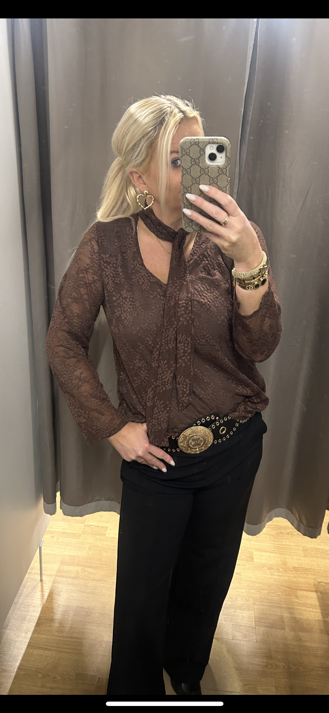 Blúndutoppar margir litir