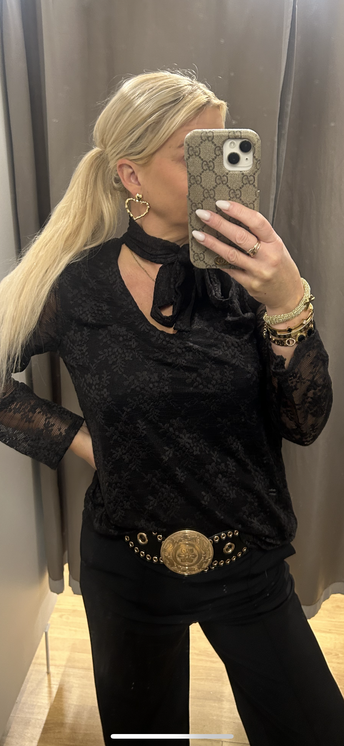 Blúndutoppar margir litir