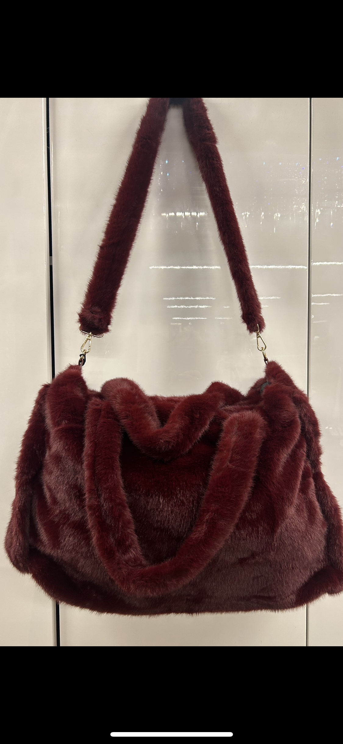 Stórar loðtöskur/ fjórir litir