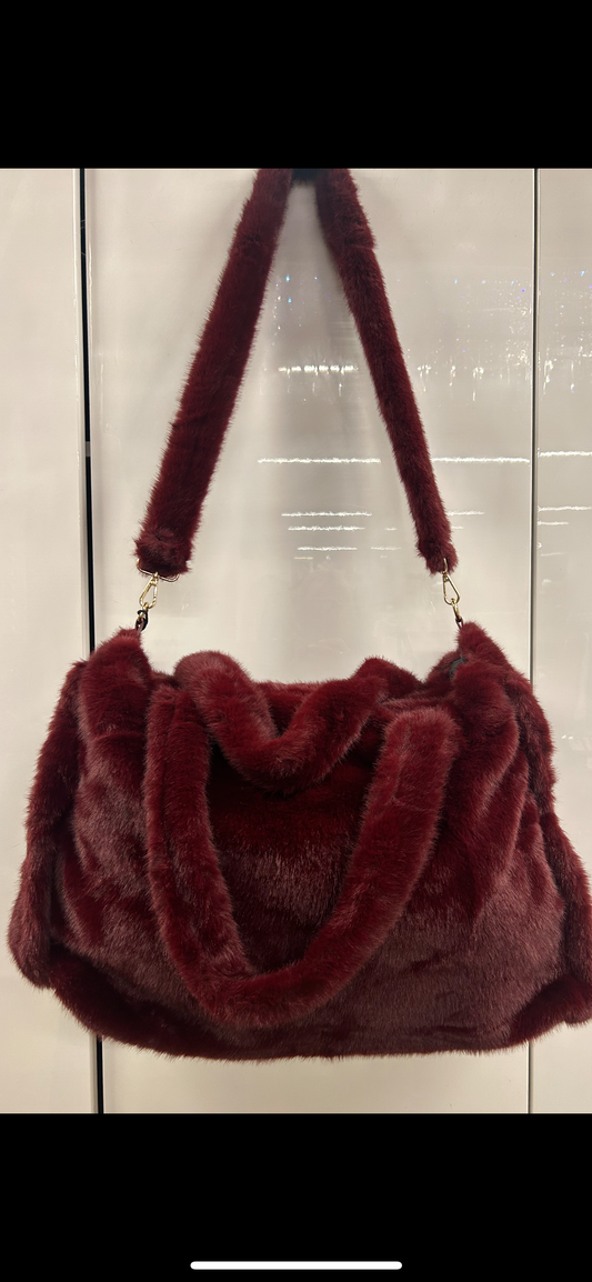 Stórar loðtöskur/ fjórir litir