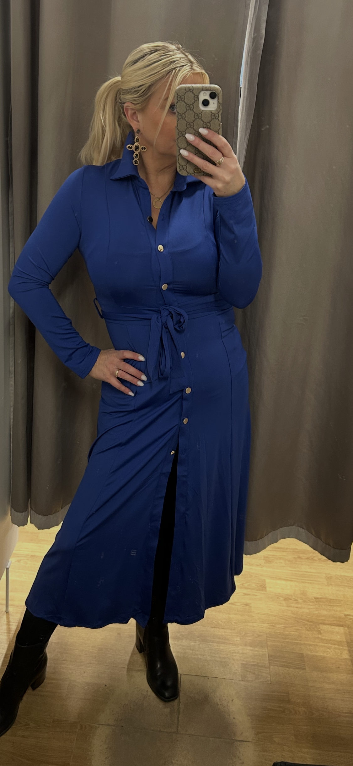 By Swan kjólar einlitir svartur og blár